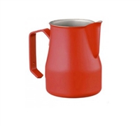 Europa Milk Pitcher Stainless Steel Red Professional 12 oz.
