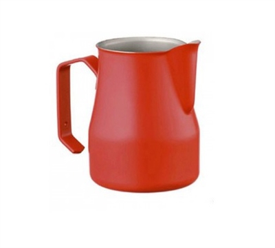 Europa Milk Pitcher Stainless Steel Red 16 oz.