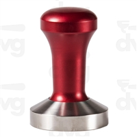 FANTASY COFFEE TAMPER, RED HANDLE WITH S. STEEL FLAT BASE DIA 58