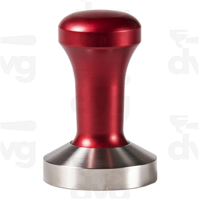 FANTASY COFFEE TAMPER, RED HANDLE WITH S. STEEL FLAT BASE DIA 58