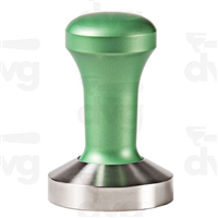 FANTASY COFFEE TAMPER, GREEN HANDLE WITH S. STEEL FLAT BASE DIA 58