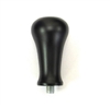 Black Wood Handle Tamper with Chrome Plug