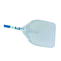 Aluminum Pizza Peel Rectangular Perforated 14" - Handle 20"