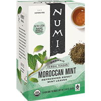 Numi Morrocan Mint Organic Herbal Tea 100ct/1 Box