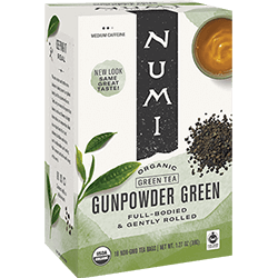 Numi Gun Powder Green Organic Herbal Tea 100ct/1box
