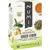 Numi Decaf Lemon Ginger Organic Herbal Tea 100ct/1box