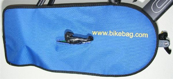 bike chain condom cover for car or train, BLUE bikebag.com