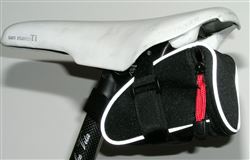 Bicycle Saddle bag black 3M reflective aero wedge seat pack