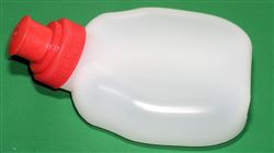 Gel Flask Bottle, 6oz., clear, w/REDcap