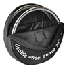 28in Double Wheel Bag Guard Transport Cover Bag wheelbag dual B&W 2 wheels