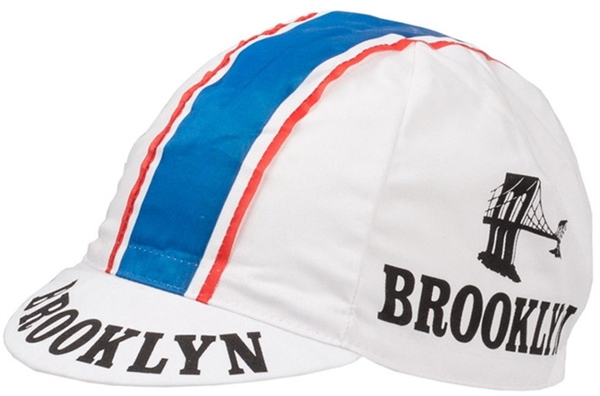 Brooklyn White Retro Chewing Gum Pro cycling cotton cap