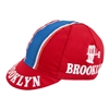 Brooklyn Red Retro Pro Team Cycling Cap