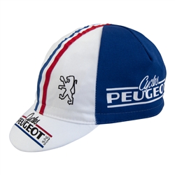 Peugeot Cycles Retro Cycling Cap Striped Merckx Gaul