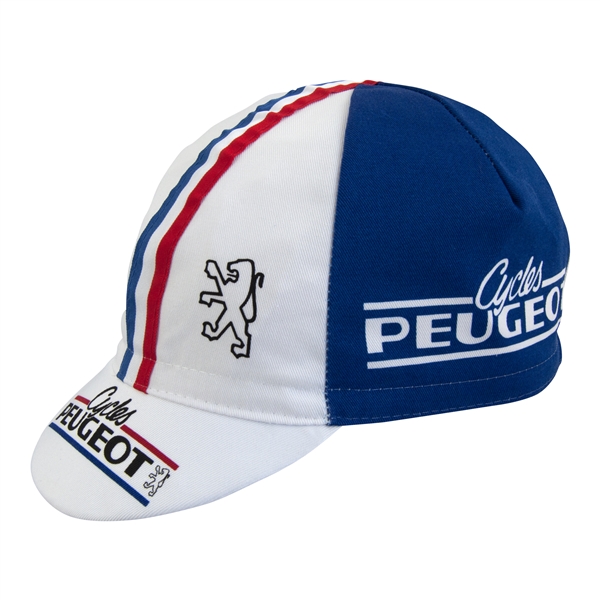 Peugeot Cycles Retro Cycling Cap Striped Merckx Gaul