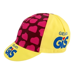 GIS Gelati Yellow Retro Pro Team Cycling Cap