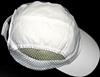 White Nylon Mesh Running Cap