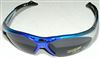 Dolce VIta Top Gun Sunglasses BLUE 4 lens case ANSI Z87.1