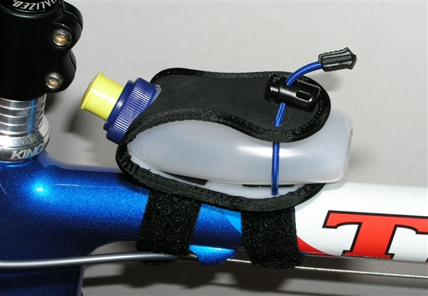 Bike Mounted top tube Gel Flask holder for GU 4 oz.-6 oz.