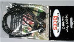 Black shoe lace  cord & stoppe