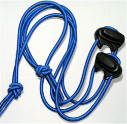 Blue shoe lace cord & stopper