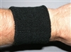 White wrist sweat band no Logo