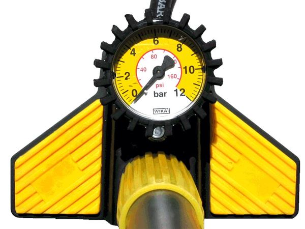 HP Floor Pump  YELLOW 160psi