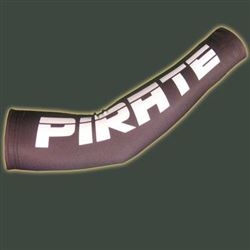 Pirate Super Roubaix Cycling Arm Warmers, BLACK, XS-XXL