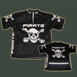 Pirate Black BIG Shortsleeve cycling  Jersey skull bones M-XXXXXXL