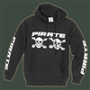 Pirate Skull Hoodie Black Hooded Sweatshirt Muff Pocket