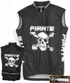 Pirate Cycling Jersey BLACK Sleeveless, XS-4XL