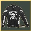 Pirate Long Sleeve Cycling Jersey BLACK Warm Up Jacket