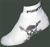 Pirate White Cycling Overshoe Lycra S, M, L, XL Overshoes