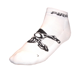 Pirate White Coolmax Socks skull crossbone
