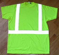 Reflective Safety T-shirt Class 2 ANSI neon yellow 3M