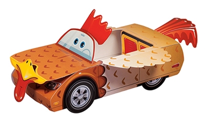 carton-Barnyard Car Rooster