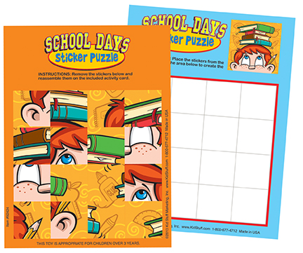 toy-School Days Sticker Puzzle