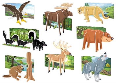 toy-Forest Friends 3-D Puzzles