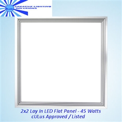 LED 2x2 Panel-Lay In Fixture 45 Watts, UL, AC110-277V, 216 High Output Seoul LEDs - Day White