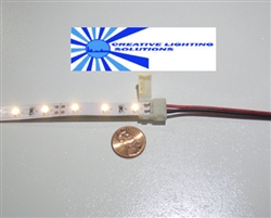 NEW! Flexible LED Strip Solderless Jumper Connector (2 wire) - Single Color Ribbon - 1 piece/ea