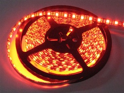 Ruby Red LED Flex Strips -12vdc, Water Resistant, Double Density, Red, High Output - 5M Spool
