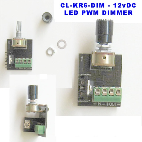 LED PWM Dimmer 12v - On/Off Control - Heavy Duty, 6 Amps