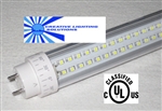 LED SMD T10 Tube Light - 950 Lumens, 2 foot, Natural White, 10 Watt, 160 LED, 90V-277VAC, Clear Lens, Commercial Grade - UL Approved!