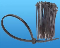 Black Zip Ties - 7 Inch, 100 Pack of Zip Ties