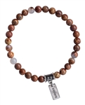 Gold Mountain Agate Bracelet EXPLORE - zen jewelz