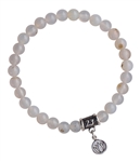 White Agate Bracelet INTERNAL CALMNESS - zen jewelz