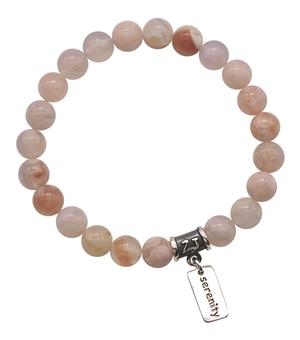 Cherry Blossom Agate Bracelet SPREAD YOUR WINGS | zen jewelz