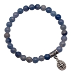 Blue Aventurine Bracelet FIND YOUR TRUE NORTH  - zen jewelz