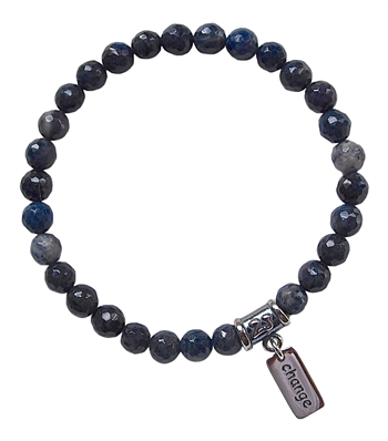 Dumortierite Bracelet OPEN TO CHANGE - zen jewelz