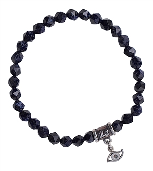 Blue Goldstone Bracelet WISH - zen jewelz
