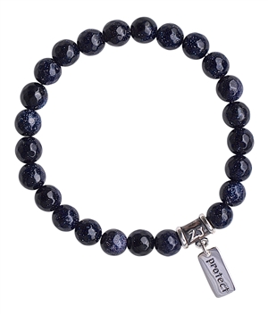 Blue Goldstone Bracelet HEAL ME - zen jewelz